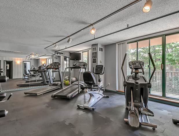 Private Fitness Center within The Wimbledon Condominium in White Plains, New York